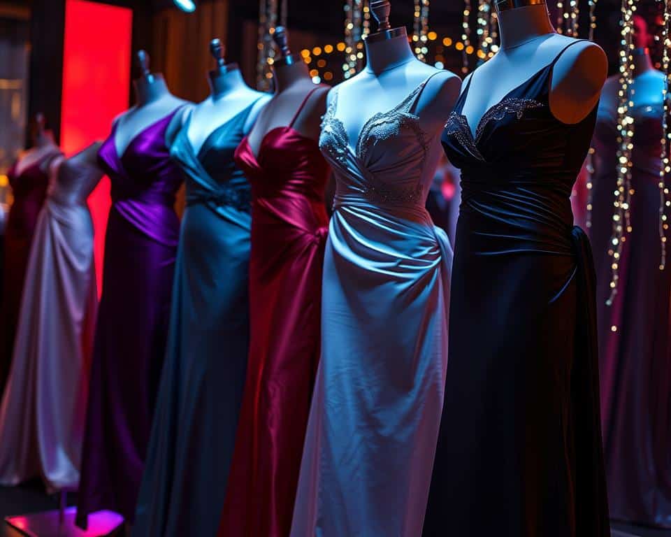 elegant satin gowns