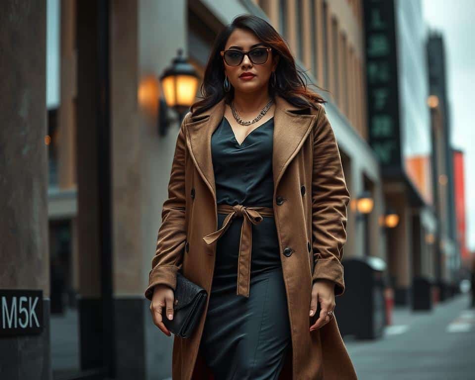 formal plus-size outerwear